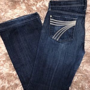 7FAM Dojo Jeans size: 27x 28